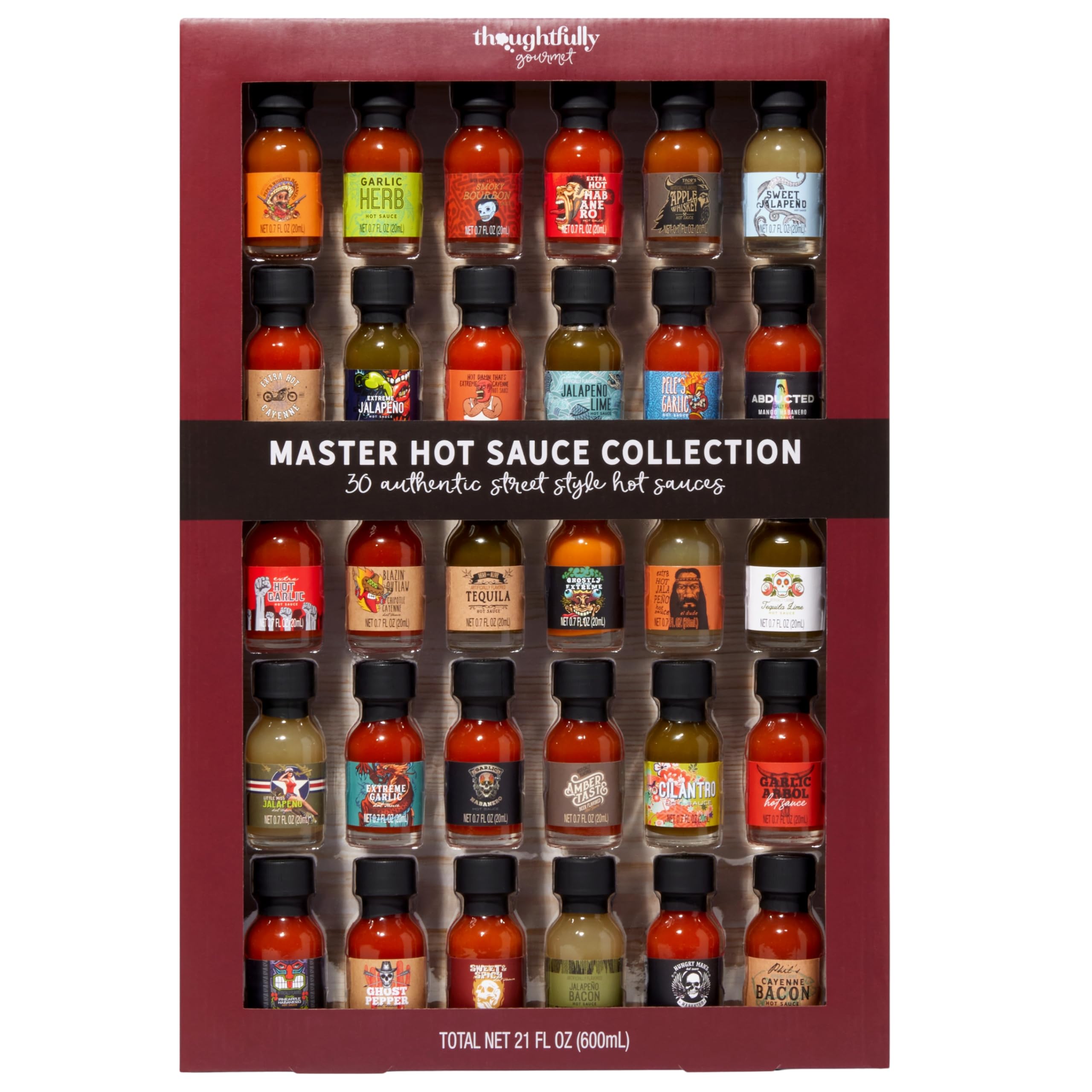 La collection de 30 sauces piquantes internationales — cadeau drôle et insolite
