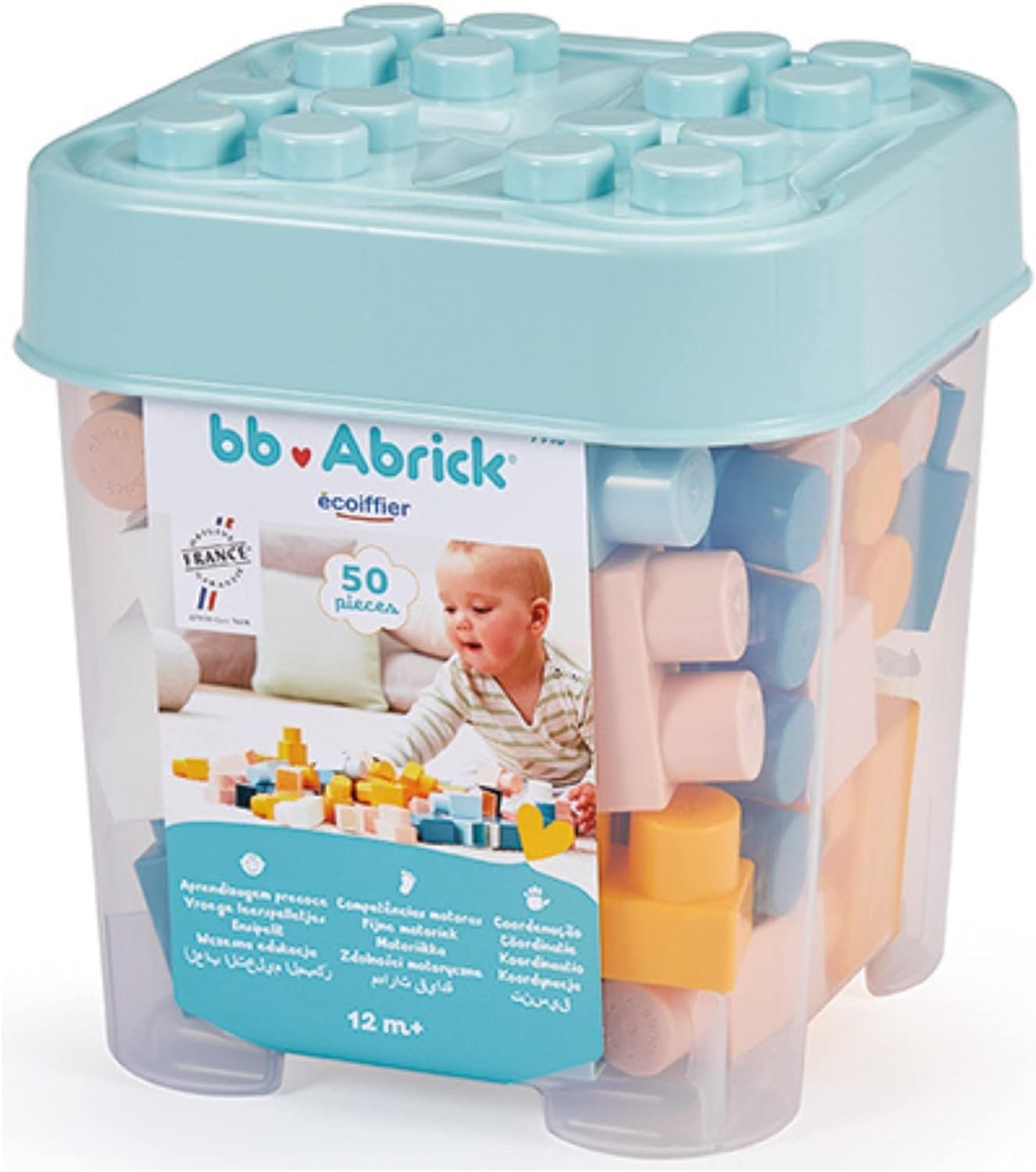 Ecoiffier BB Abrick 50 Premières Briques Pastel — idée cadeau original