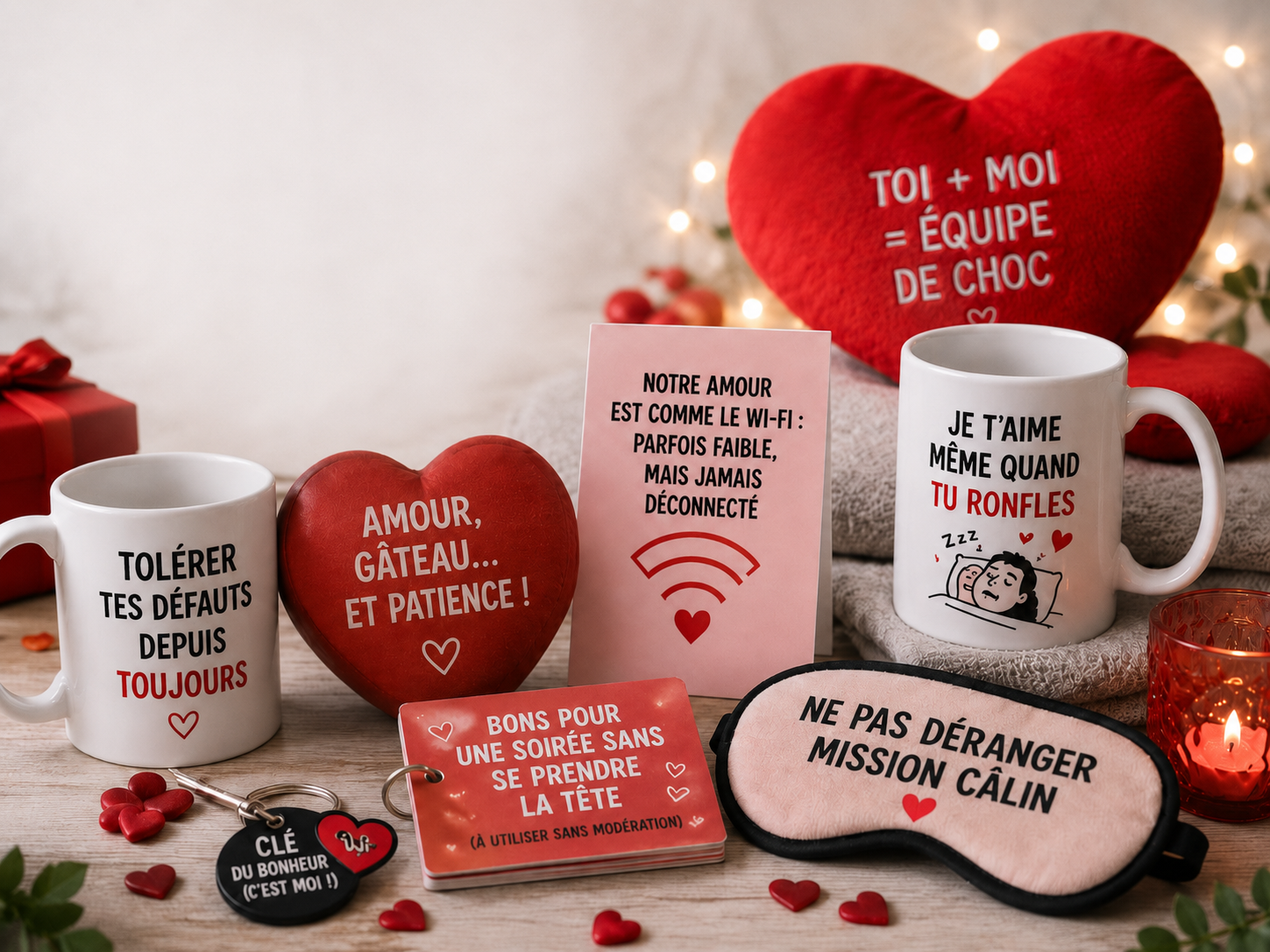 Les meilleurs cadeaux Saint-Valentin drôles pour couples avec humour