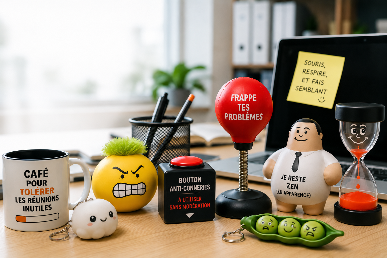 Les meilleurs gadgets anti-stress drôles pour survivre au bureau