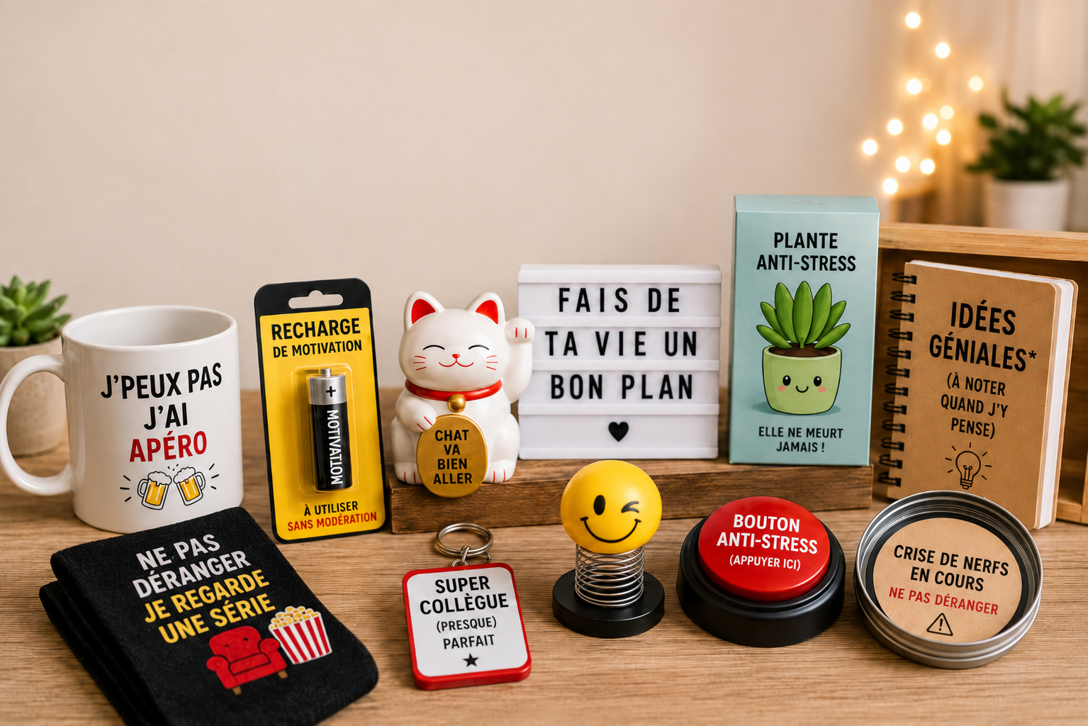 Les meilleurs petits cadeaux rigolos à moins de 15€