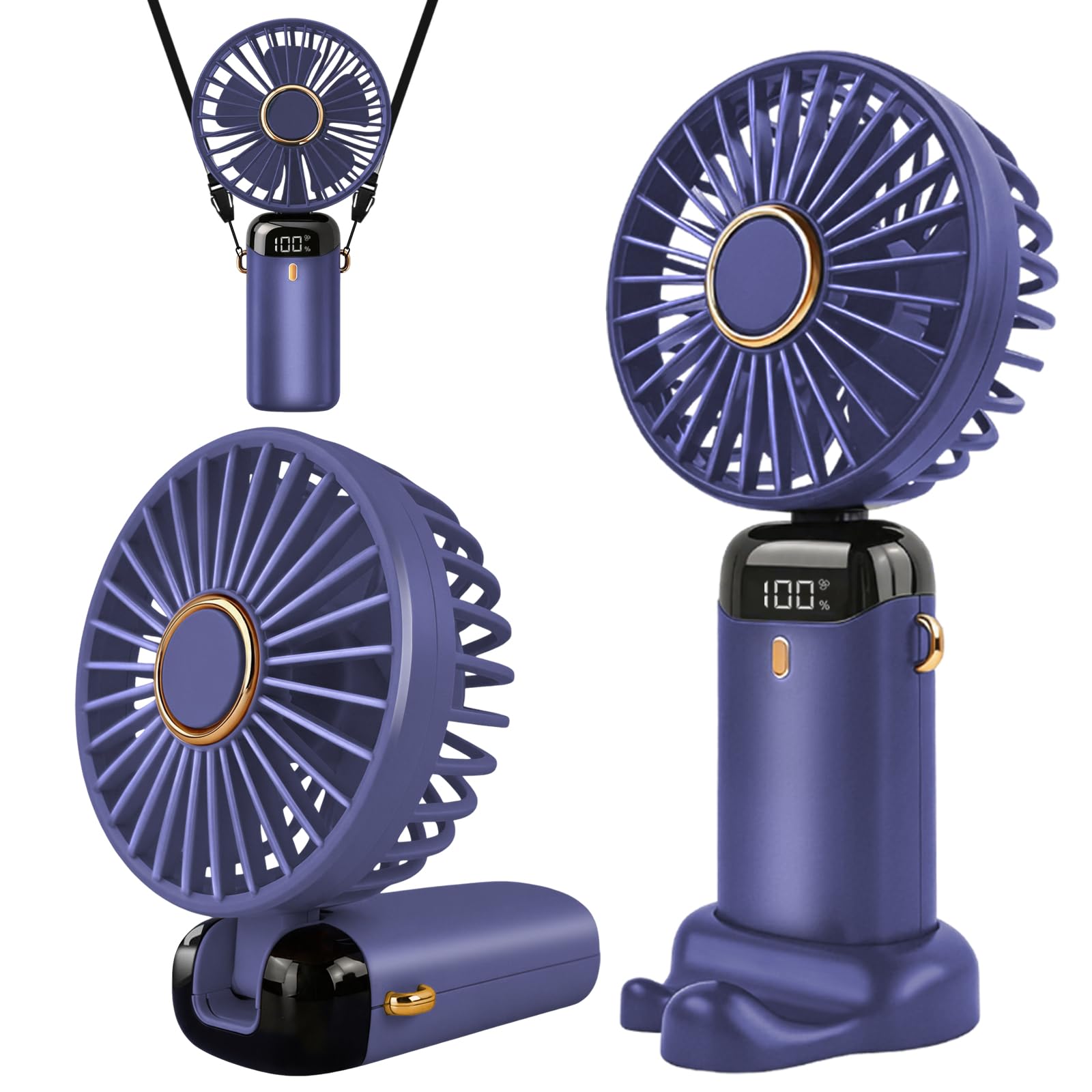 Jsdoin Mini Ventilateur Portable USB Rechargeable Pliable — idée cadeau original