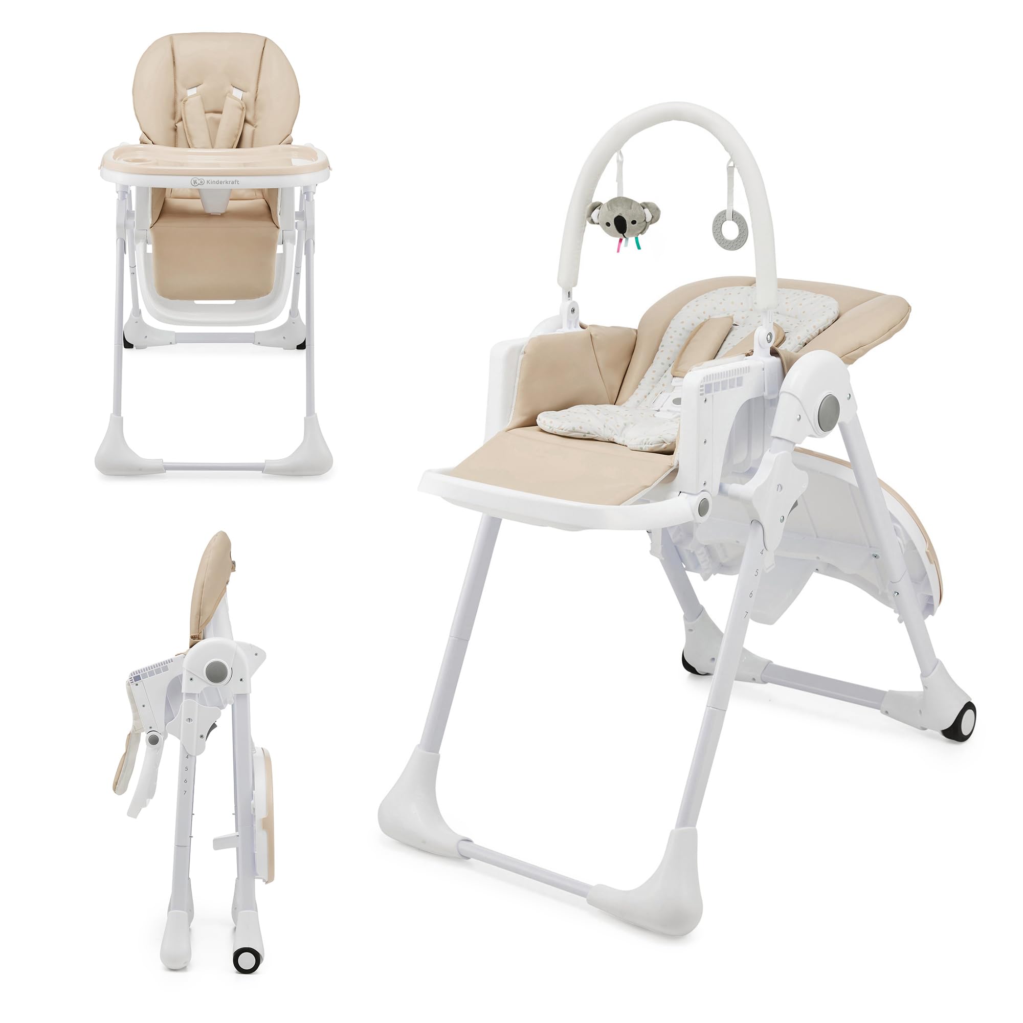 Kinderkraft Tummie - Chaise Haute Évolutive 2-en-1 — idée cadeau original
