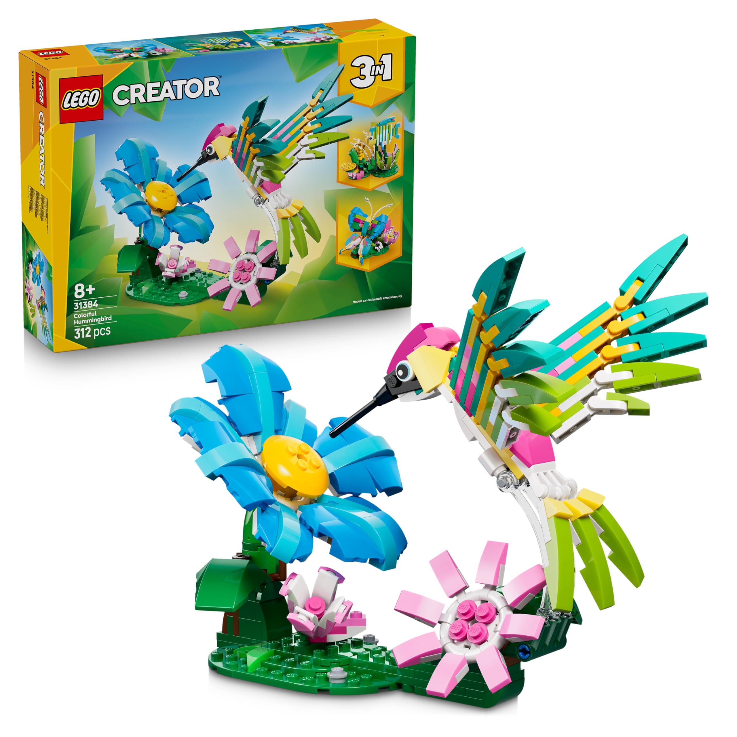 LEGO Creator 3-in-1 Colorful Hummingbird — original gift idea