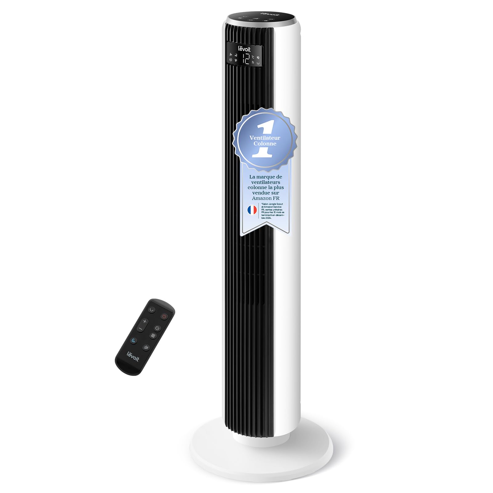 LEVOIT Ventilateur Colonne DC 26W 12 Vitesses — idée cadeau original
