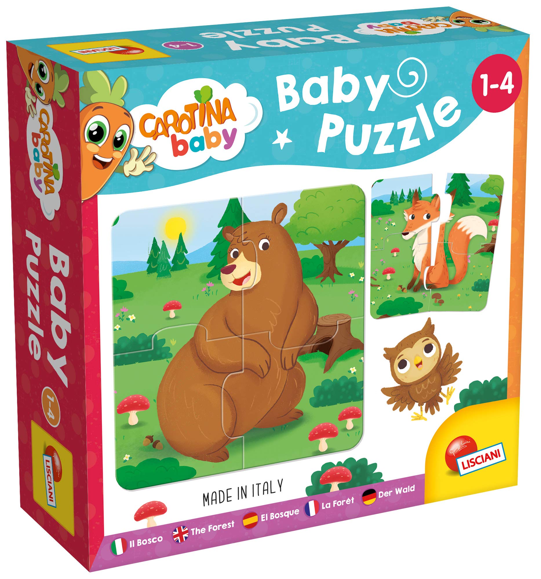 Lisciani Carotina Baby Forest Animals Puzzles — original gift idea