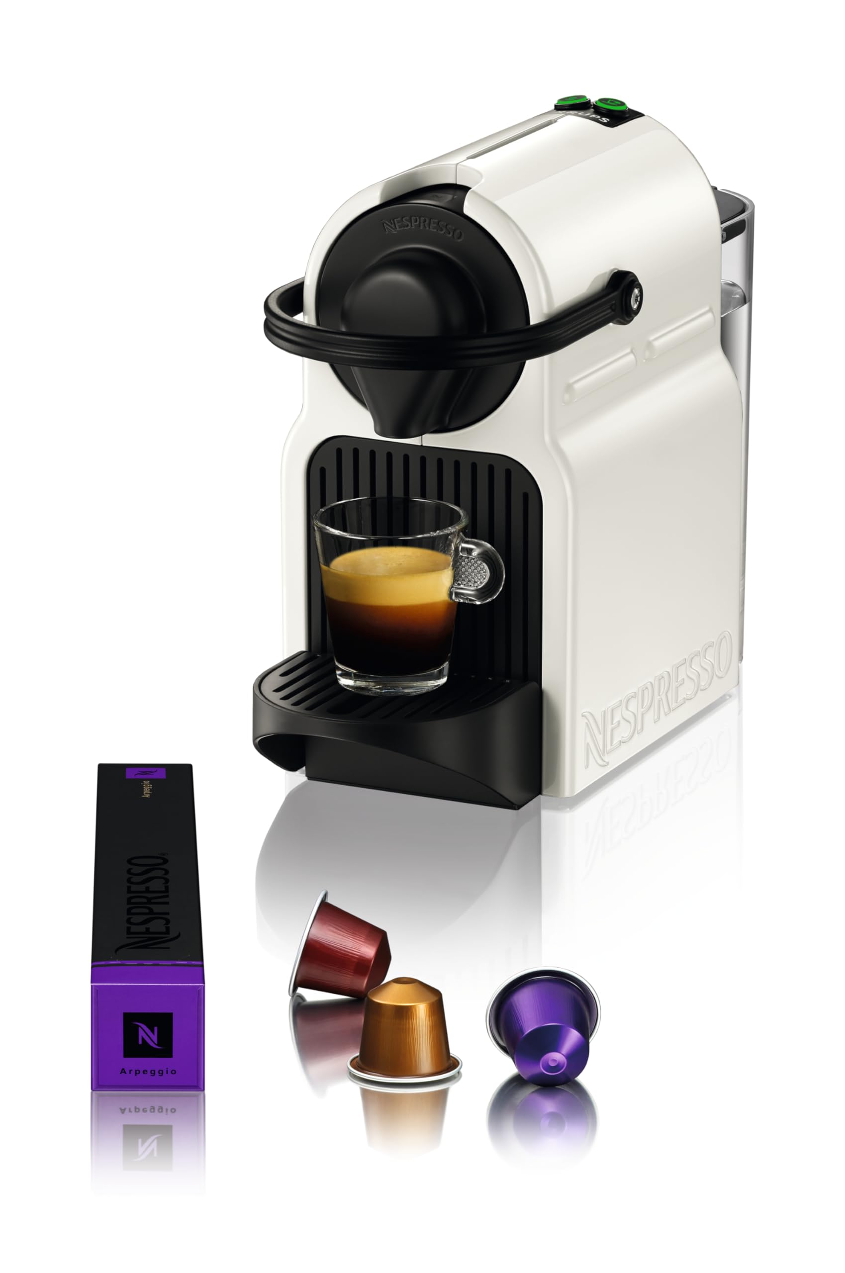 Nespresso Krups Inissia Machine à Café Capsules Blanche Kit Bienvenue — idée cadeau original