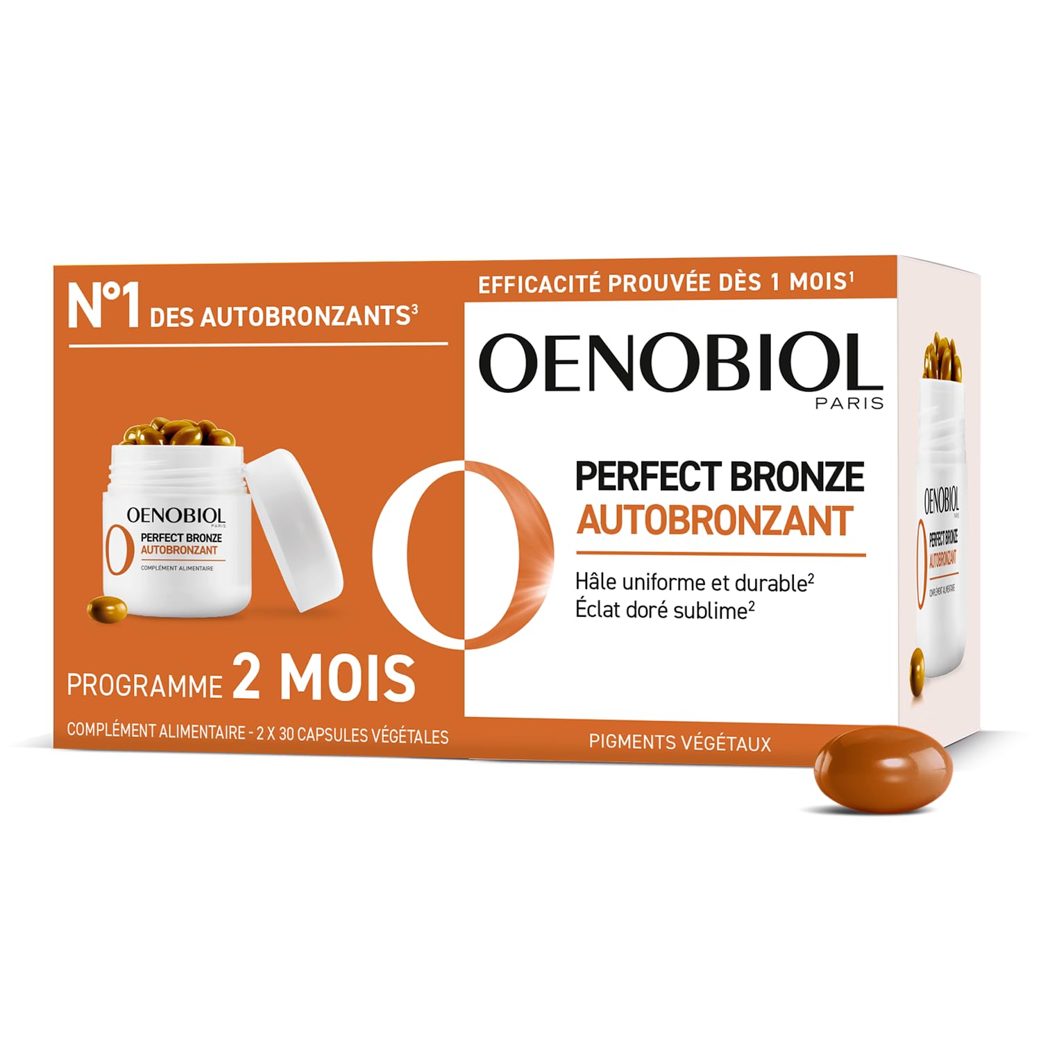Le complément alimentaire autobronzant Perfect Bronze Oenobiol — idée cadeau original