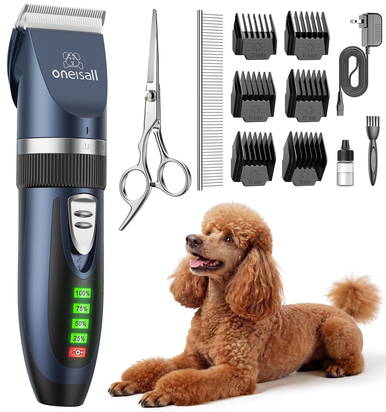 Tondeuse pour chien silencieuse oneisall — idée cadeau original