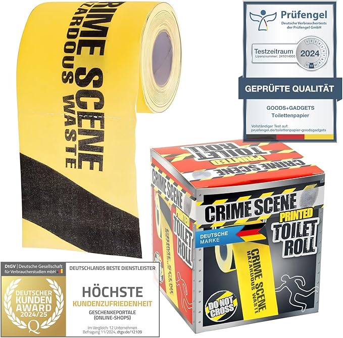 Le papier toilette scène de crime — cadeau drôle et insolite