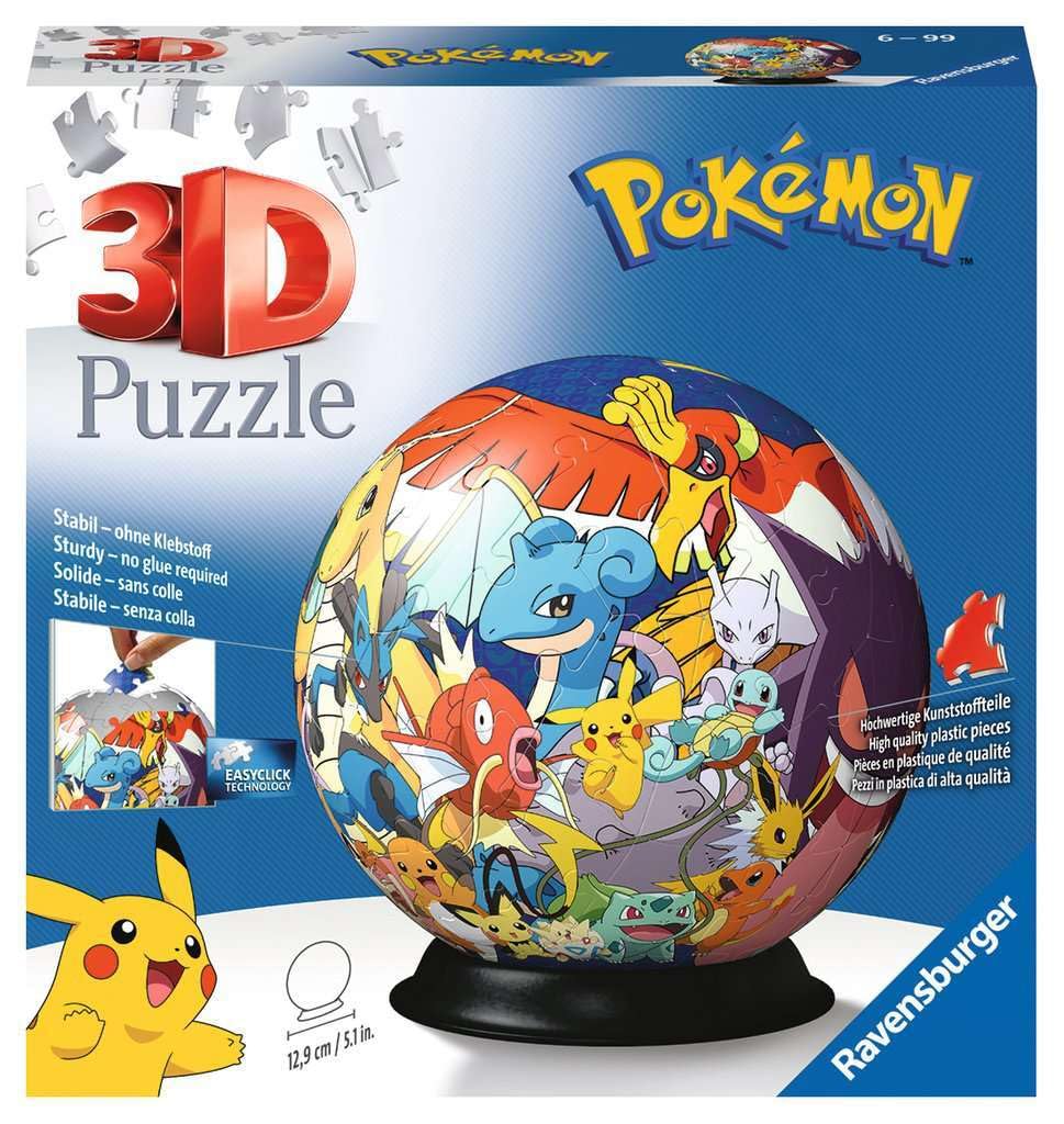 Ravensburger Pokémon 3D Puzzle Ball 72pc — original gift idea