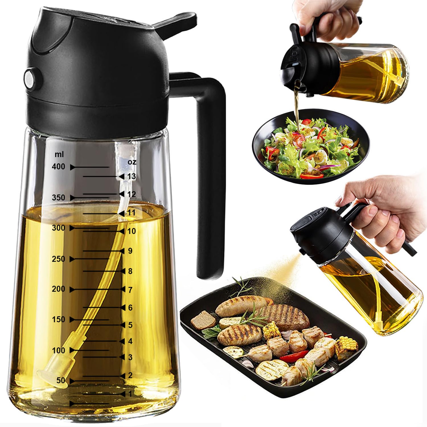 Spray huile cuisine 2-en-1 pour air fryer — cadeau drôle et insolite