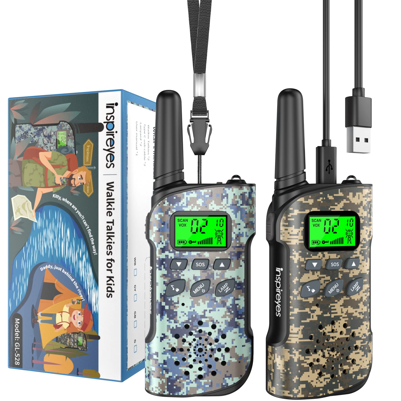 Talkie Walkie Rechargeable Inspireyes — cadeau drôle et insolite