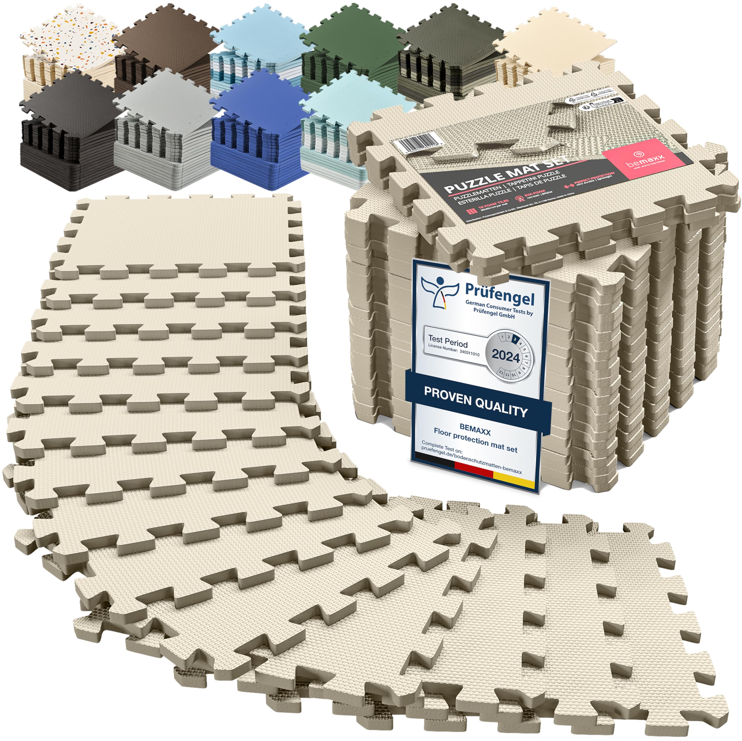 bemaxx EVA Interlocking Gym Floor Tiles Set — original gift idea
