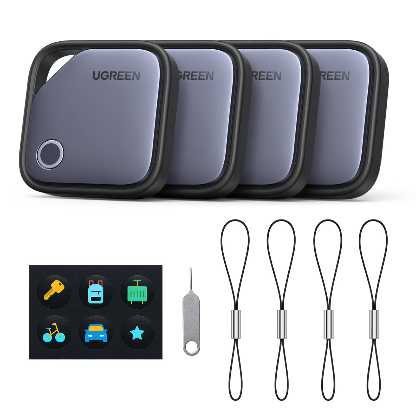 Le pack de 4 trackers UGREEN FineTrack — cadeau drôle et insolite