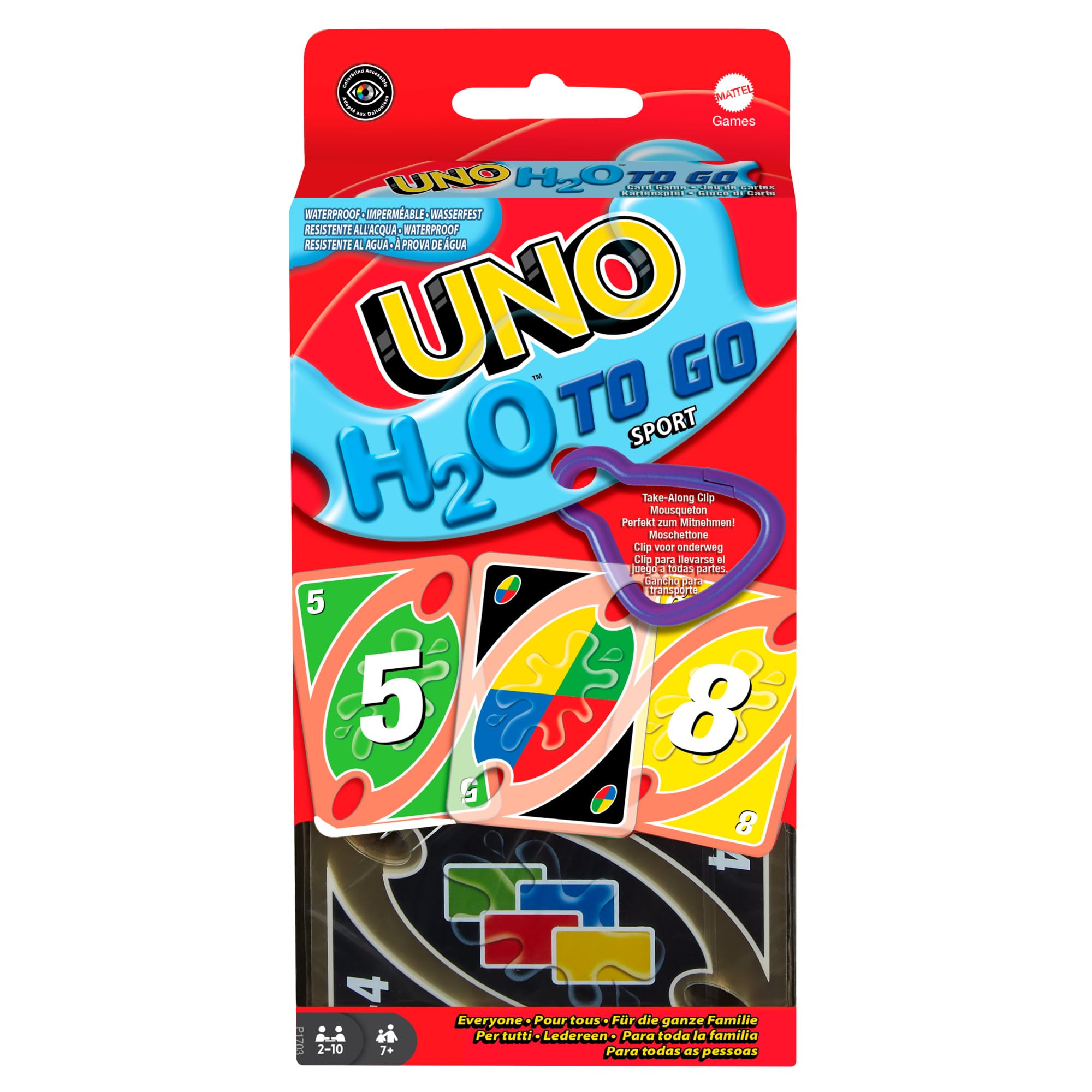 UNO H2O To Go Waterproof Card Game — original gift idea